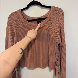 Women's Knit Sweater - Dusty Pink